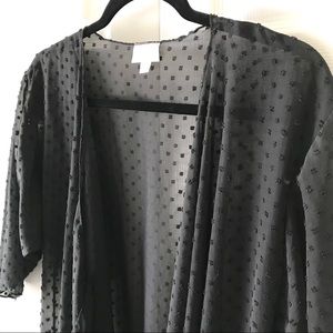 NWT Swiss Dot Chiffon Shirley Kimono